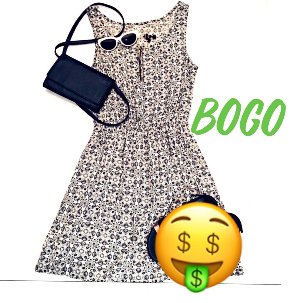 🤑BOGO🤑 Cute black and white summer dress.